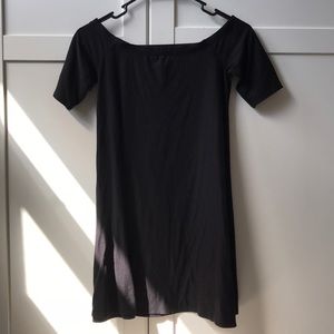 Off shoulder black dress